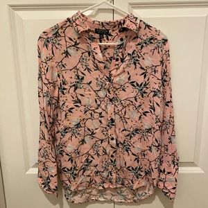 Topshop floral blouse